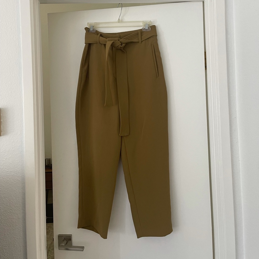 Aritzia Wilfred Jallade Tie Front Pants Trousers 6